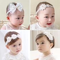 Amazon.co.jp: ベビー ヘアバンド 4本入り 赤ちゃん ヘアアクセサリー 