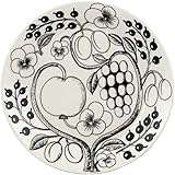 [ アラビア ] Arabia 皿 26cm パラティッシ プレート フラット ブラック Paratiisi Plate Flat Black & White 中皿 ブラパラ 食器 磁器 フィンランド 北欧 プレゼント 1005398 / 64118