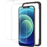 NIMASO ガラスフィルム iPhone12 / iPhone12Pro 用 強化 ガラス 保護 フィルム ガイド枠付…