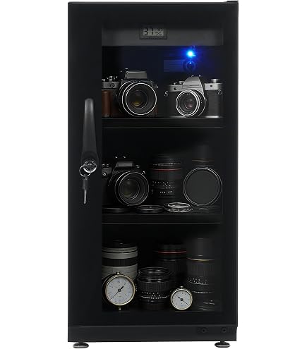Amazon.co.jp: OSJ 防湿庫 容量40L ブラック ドライボックス 自動除湿