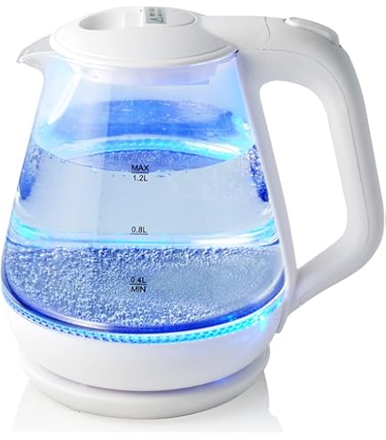 Amazon.co.jp: 【無臭&無害】電気ケトル ガラス 1.2L ケトル