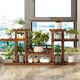 フラワーシェルフバルコニーウッドフロア5フロア屋内リビングルームシンプルな流域 (色 : 1, サイズ さいず : 124*72*25)