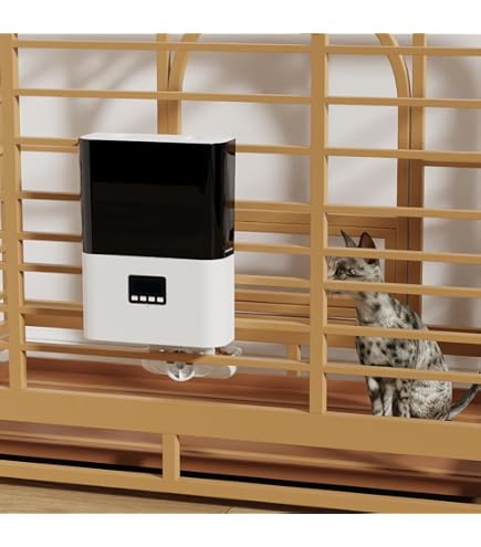 Amazon | 自動給餌器 猫 犬 うさぎ ペット 取り付け ケージ取付 スマホ 