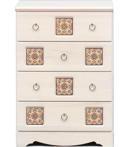 Amazon｜大川家具 nakakei チェスト スパニッシュ 45cm幅4段