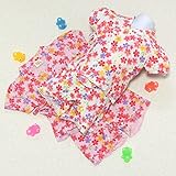 コンビネゾンタイプ甚平スーツ《桜柄》95cmピンク