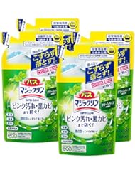 【Amazon.co.jp 限定】【まとめ買い】バスマジックリン 風呂洗剤 泡立ちスプレー SUPERCLEAN グリーンハーブの香り 詰め替え 330ml &times; 4個