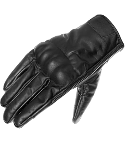 Amazon | コミネ(KOMINE) バイク用GK-263 レザーグローブ Black M