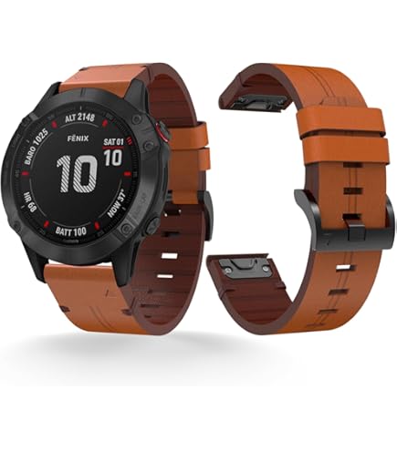 Amazon.co.jp: Garmin(ガーミン) 22mm 対応 バンド 本革 Fenix 8