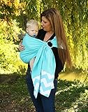 Snuggy Baby Linen Banded Ring Sling Baby Carrier - Blue Chevron by Snuggy Baby [並行輸入品]