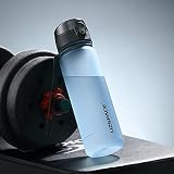 水筒 ポータブ スポーツウ 350ml 500ml 650ml 800ml 1000ml ォーター ボトル プラスチックウ ォーターボトル 大人 子ども アウトドア スポーツ 登山用 キャンプ ランニング ジム サイクリング（light blue-1000ML）