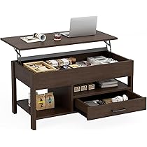 Amazon.co.jp: IKIFLY ローテーブル 昇降式 木製 コーヒー