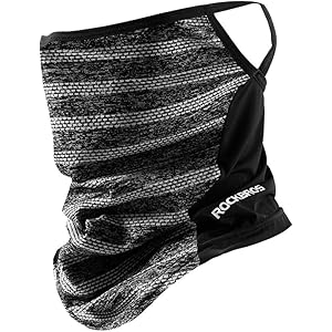 ROCKBROS(ロックブロス)ネックカバー UVカット フェイスカバー 耳かけヒモ付き 冷感 夏用 息苦しくない メンズ