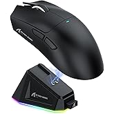 ATTACK SHARK X11 ゲーミングマウス ワイヤレス 無線 2.4g/Bluetooth/USB-C 超軽量63g 22000DPI(ブラック)