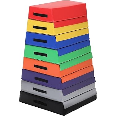 跳び箱クッション ５段 子供用（カラフル） Amazon.co.jp: SUGGEST 跳び箱クッション 5段 キッズ 面