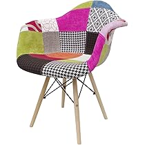 Amazon｜【WNJAPAN】イームズ チェア パッチワーク Eames アームシェル