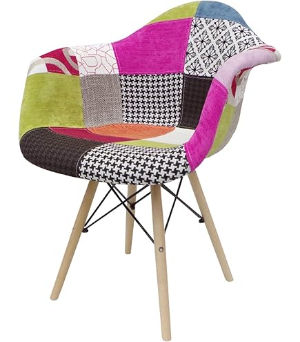 Amazon｜【WNJAPAN】イームズ チェア パッチワーク Eames アームシェル