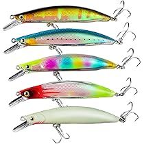Amazon.co.jp: Nuguri ルアーセット ミノー 12.5cm 14g 6色セット