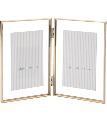 Isaac Jacobs 7x9 (Matted 5x7) Silver Metal Picture Frame, Classic Metal Photo Frame Made For Tabletop & Hanging Display, Home and Office Décor, Photo Gallery and Wall Art (7x9 (Matted