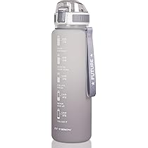 Amazon｜QuiExact ボトル 水筒 耐冷耐熱 大容量 1.1L タイム