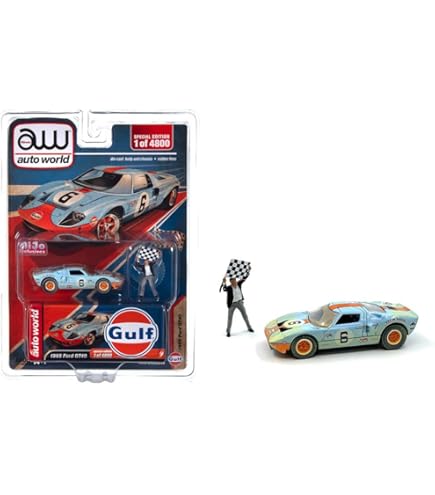 【オートワールド 世界限定1800台】1955 フォード GT40 Amazon | Auto World CP7921 1966年フォードGT40#1 ブルー限定版 世界
