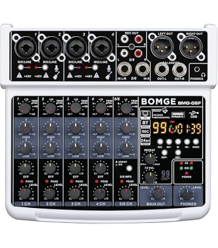 Amazon | Yamaha MG06X 6チャンネルミキシングコンソール エフェクト