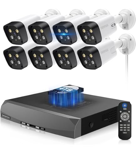 A-ZONE 800万画素 POE給電防犯カメラキット Amazon.co.jp: A-ZONE POE給電防犯カメラキット レコーダー 暗視