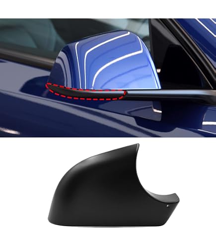Silver Left Passenger Side Wing Mirror Cover For Mazda 2 (2008-2012) & Mazda 3 BL (2009-2013)