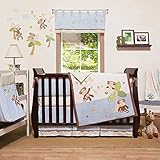 Little Haven Go Bananas Organic 4-piece Crib Bedding Set [並行輸入品]