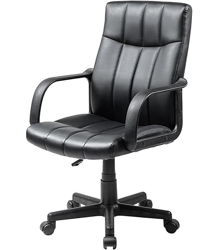 Amazon | ナカバヤシ OAレザーチェア ハイバック ブラック CCL-002D
