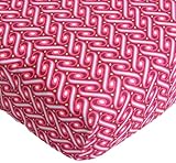 Caden Lane Swirl Crib Sheet, Plum Crazy by Caden Lane