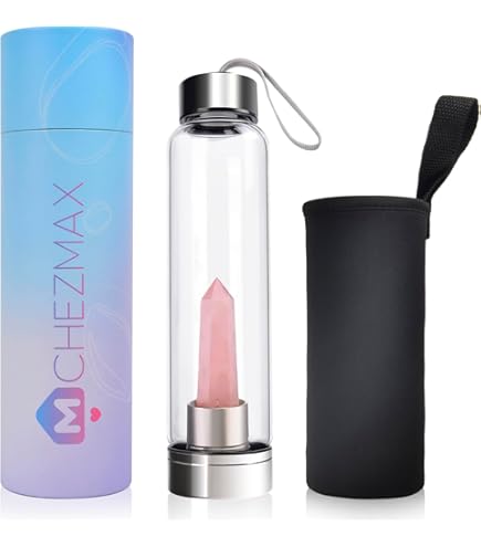 天然ストーンウォーターボトル Amazon.co.jp: クリスタルウォーターボトル – アメジスト