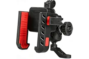 Bazurumoto バイクスマホホルダー スクーター オートバイ 振動吸収 防振 3D 角度調整 左右シームレスサポート 衝撃カット 360° 全方向回転 二重ロックシステム バイク/原付/自転車/スクーター/原付 スマホホルダー - 1