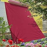 GROOVY OUTSTYLE オーニング シェード 195×300cm ワインレッド 撥水 バルコニー ベランダ ガーデン シェード 日よけ 目隠し シート プライバシー UVカット 簡単設置 ハト