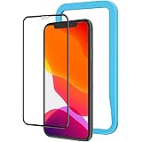 NIMASO ガラスフィルム iPhone XR iPhone11 用 強化ガラス 全面保護 フィルム ガイド枠付き フルカバー 1枚セット NSP19I40