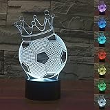 LED Night Light 3d Illusionベッドサイドテーブルランプ7色変更Sleeping照明スマートタッチボタンキュートギフトPresent温めクリエイティブ装飾理想的なアートand 