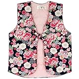 ポンチョ 花づくし ネイビー 80サイズ 女の子 日本製