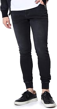 JIGGYS SHOP スウェットデニム ジョガーパンツ メンズ スウェットパンツ ストレッチ デニム 細身 スリム