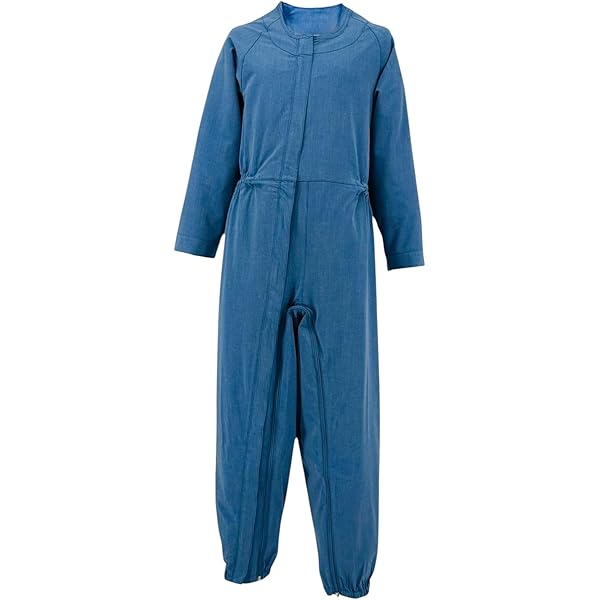 Amazon.co.jp: 2908 介護 つなぎ ろうべん対策 秋冬用 (M, 1ブルー