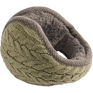 TaoTech 耳あて 防寒 折りたたみ 裏ボア バックアーム 保温 イヤーマフ コンパクト 長さ調節可 レディース メ…