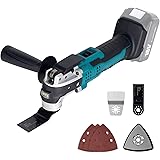 Todamiya 充電式 マルチツール 18V 電動 コードレス マキタ 18V 純正/互換バッテリー BL1830 BL1860 BL1830B BL1860B など互換対応 プロ用 現場 研磨 研削 切断 剥がし 剥離 サビ落とし 本体のみ 充電