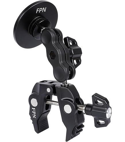 RecDec 2 Pack Handlebar Clamp Mount Base With 17mm Ball Head Joint Tripod Mount Clamp With 17.4mm Ballhead For Selfie Ring Light Phone Clip Photography Light Stand Microphone Stand Floor Mic Stand - View #3