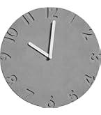 Amazon.co.jp: TAHITICA 掛け時計 静音 セメント製 壁掛け時計