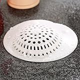 lautechco ®単一DrainフィルタJapaneseシリコンDrainフィルタを阻止しようヘアバスルーム床ドレインネットワークバスルームアクセサリー L ホワイト AM00224L