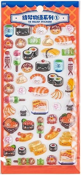 3D Sticker Deco, Various Design, Diversified Set, Notebook, DIY, Mobile Phone Decoration, Craft Supplies, Translucent, Gift, Birthday, Shiba Inu, Snow Mountain, Panda, Cute Animal, Japanese Characteristic (1 Piece) - 1