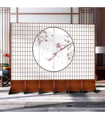 Amazon｜【簾屏風】【パーテーション】秋田杉格子スクリーン モダン