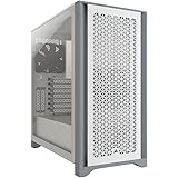 CORSAIR 4000D エアフロー強化ガラス製ミドルタワー ATX PCケース ホワイト CC-9011201-WW CS7976