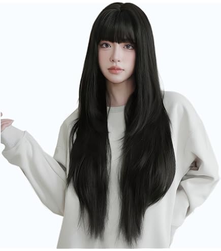 Amazon.co.jp: East Leaf 黒髪 ウィッグ ロング ストレート フル