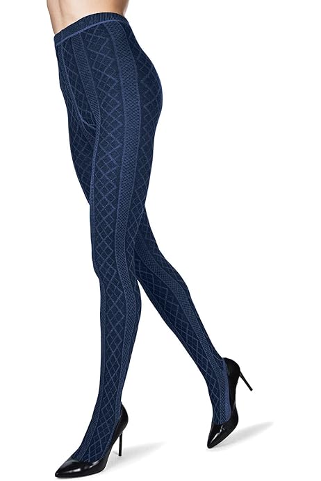 Memoi Campbell Argyle Sweater Tights 