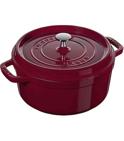 Amazon | STAUB 26cm ラウンド 鋳鉄 ココット ホワイト トリュフ