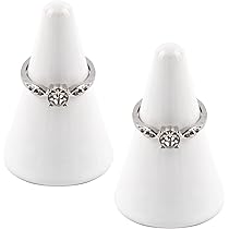 白い両手 ディスプレイ カードホルダー プレートスタンド フリル